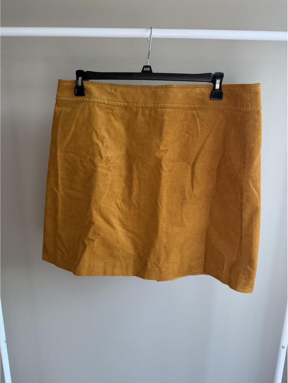 J.Crew Mercantile Mustard Corduroy Mini Skirt
